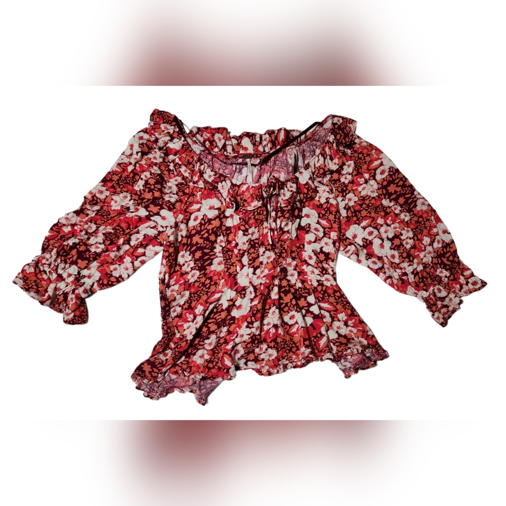 Free People Floral Blouse
